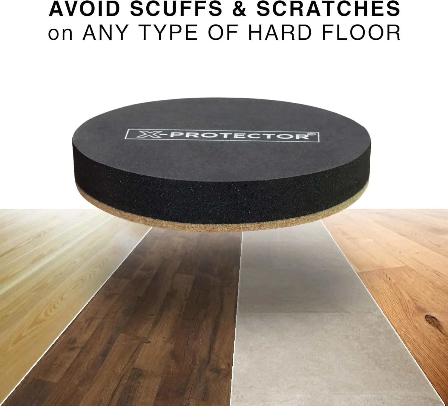 Felt Furniture Sliders Hardwood Floors X-PROTECTOR – 16 PCS 3 1/2" Furniture Sliders – Heavy Duty Felt Sliders Hard Surfaces – Move Your Furniture Easily & Safely!