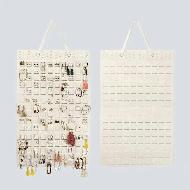 Felt Hanging Jewelry Organizer Earrings Hanging Organizer Wall Wall Jewelry Display Hanging Bag Home Organizer Jewellery Holder
