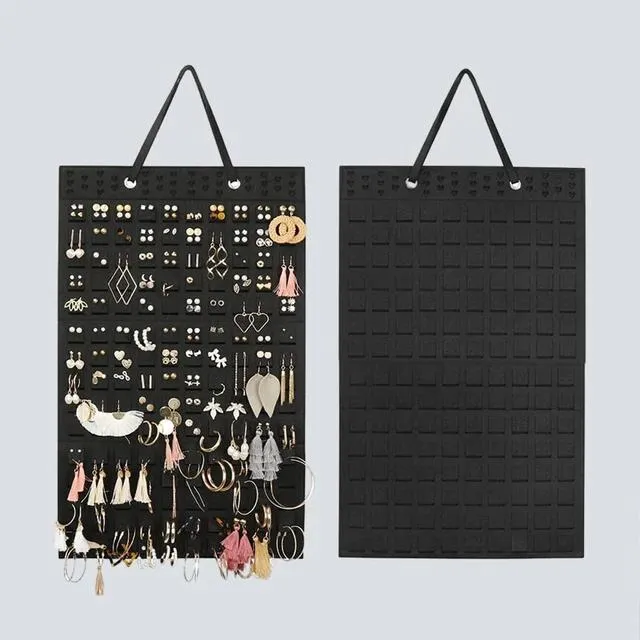 Felt Hanging Jewelry Organizer Earrings Hanging Organizer Wall Wall Jewelry Display Hanging Bag Home Organizer Jewellery Holder