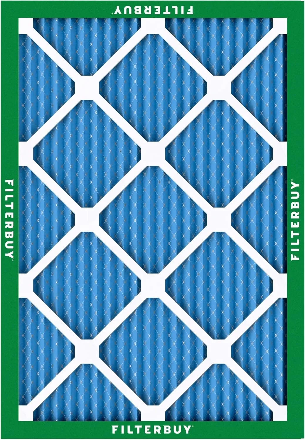 Filterbuy 14x20x1 Air Filter MERV 13 Optimal Defense (4-Pack), Pleated HVAC AC Furnace Air Filters Replacement (Actual Size: 13.50 x 19.50 x 0.75 Inches)