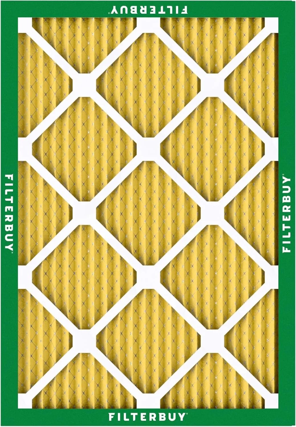 Filterbuy 20x25x1 Air Filter MERV 11 Allergen Defense (6-Pack), Pleated HVAC AC Furnace Air Filters Replacement (Actual Size: 19.50 x 24.50 x 0.75 Inches)