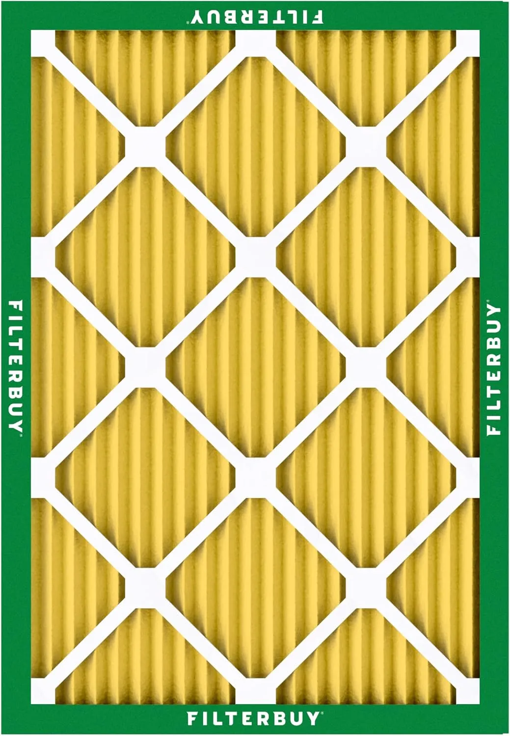 Filterbuy 20x25x1 Air Filter MERV 11 Allergen Defense (6-Pack), Pleated HVAC AC Furnace Air Filters Replacement (Actual Size: 19.50 x 24.50 x 0.75 Inches)