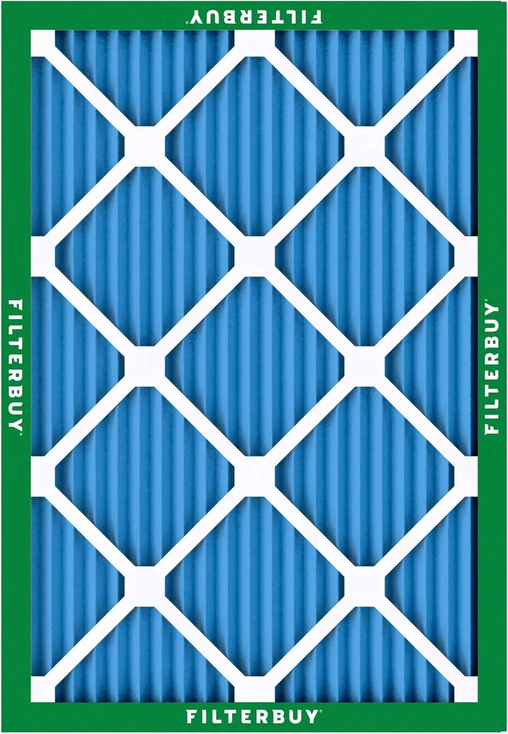 Filterbuy 24x30x1 Air Filter MERV 13 Optimal Defense (2-Pack), Pleated HVAC AC Furnace Air Filters Replacement (Actual Size: 23.88 x 29.88 x 0.75 Inches)