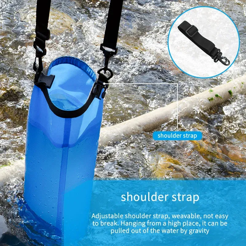 FILTERWELL 6L TPU Waterdrop Gravity Fed Water Bag – Camping, Travel & Emergency