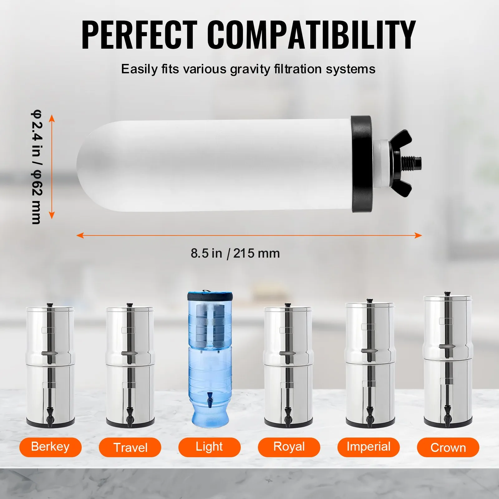 (FINAL PRICES ARE LOWER ON OUR SITE!) VEVOR Purification Water Filter Replacement for Gravity Filter System 2 Pack