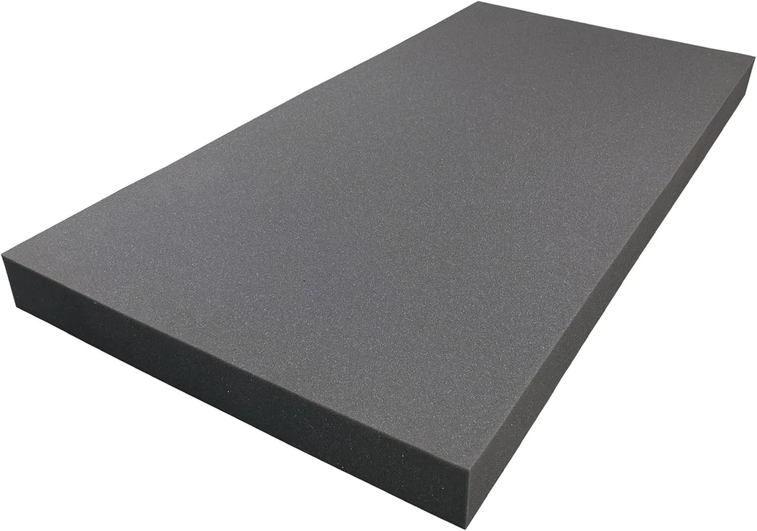 Foamma 6" x 24" x 72" Charcoal High Density Upholstery Foam Padding for Cushions and Seat Repair, Charcoal, Thick Custom Pillow, Chair, Couch Cushion Replacement Foam, and Craft Upholstery Supplies