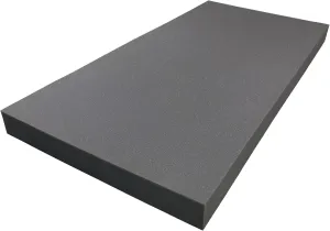 Foamma 6" x 24" x 72" Charcoal High Density Upholstery Foam Padding for Cushions and Seat Repair, Charcoal, Thick Custom Pillow, Chair, Couch Cushion Replacement Foam, and Craft Upholstery Supplies