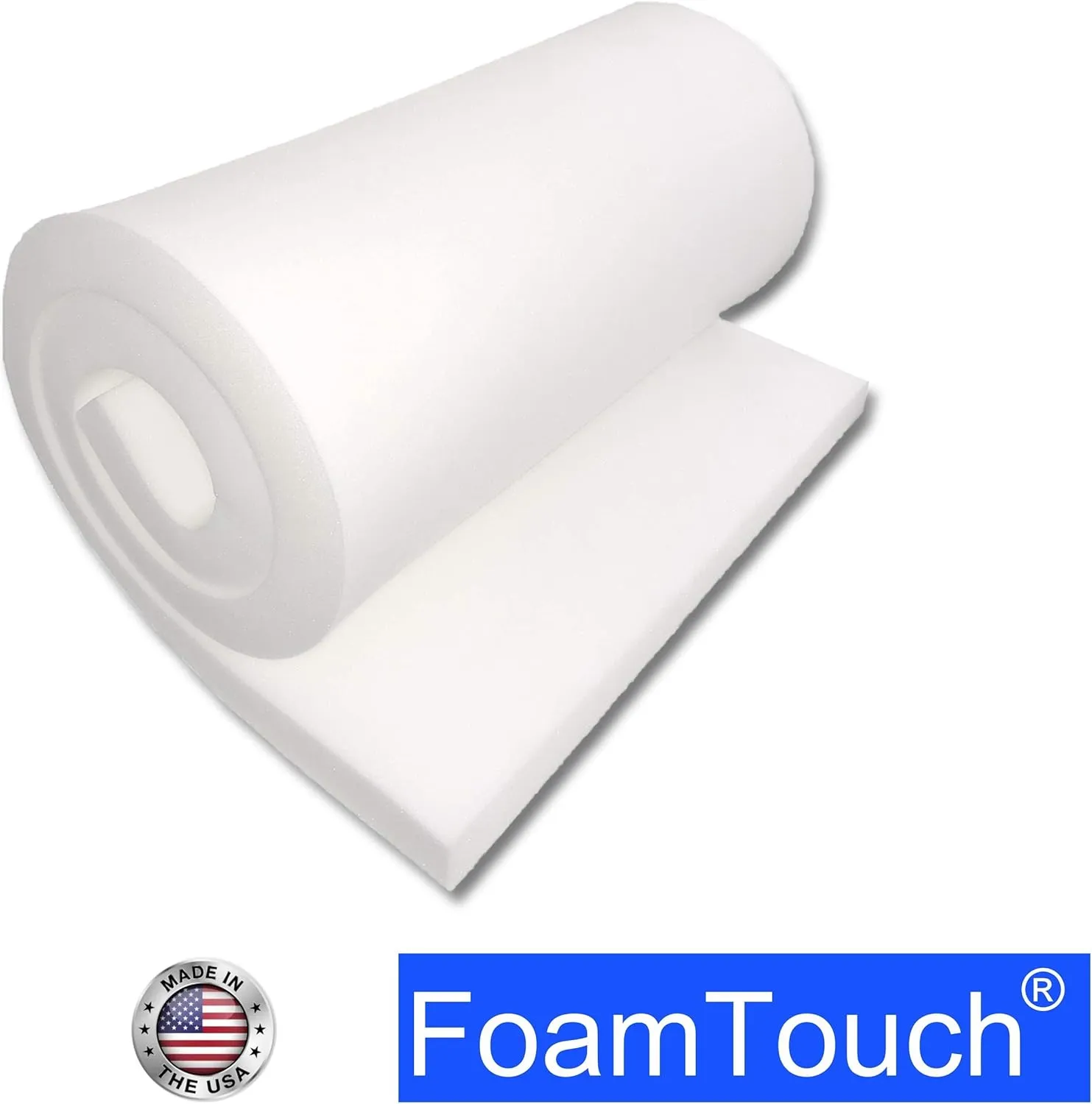 FoamTouch 1x30x96 Upholstery Foam, 1 Count (Pack of 1), White