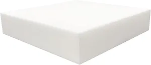 Foamy Foam High Density 3 inch Thick, 24 inch Wide, 24 inch Long Upholstery Foam, Cushion Replacement