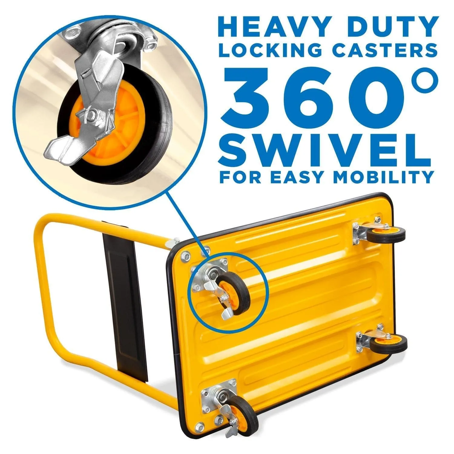 Foldable Flatbed with Swivel Wheels