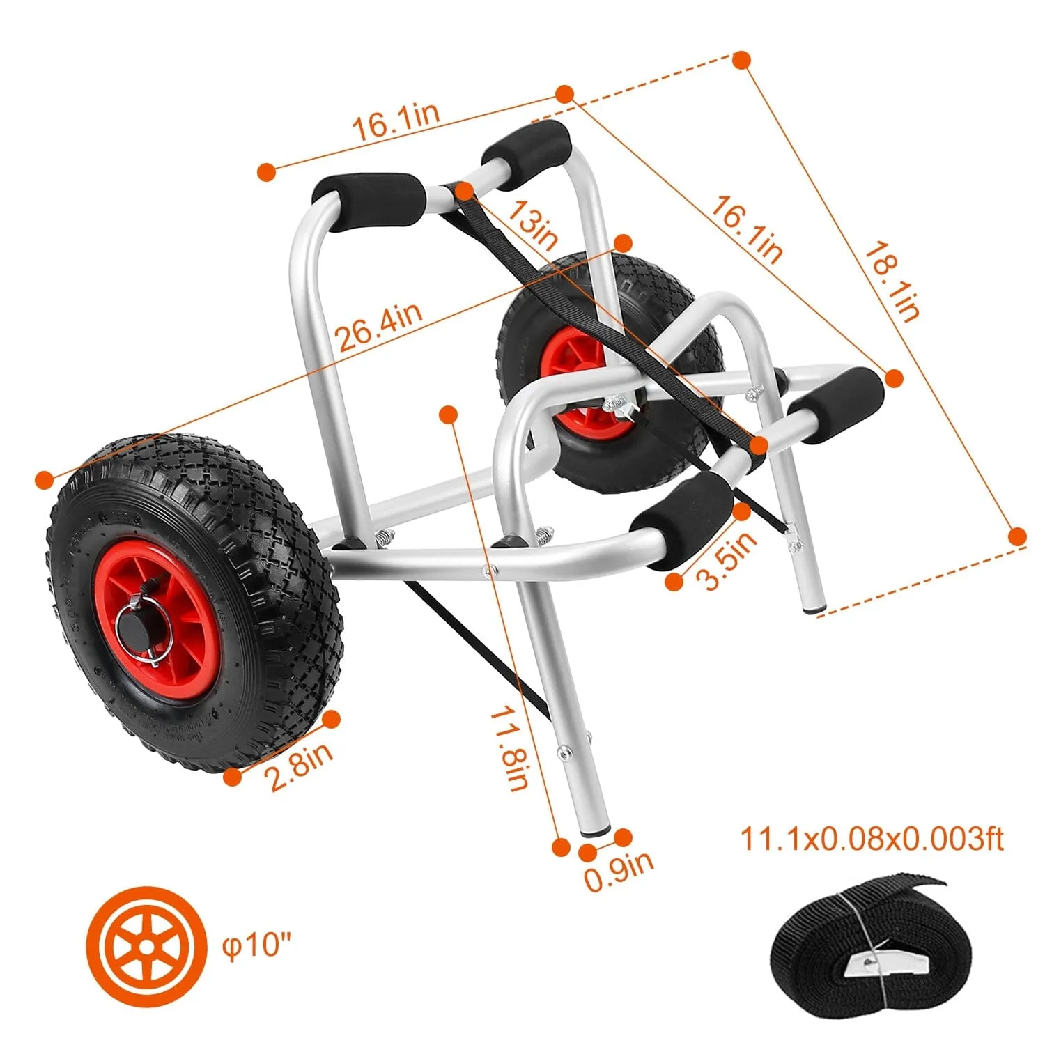 Foldable Kayak Canoe Boat Carrier