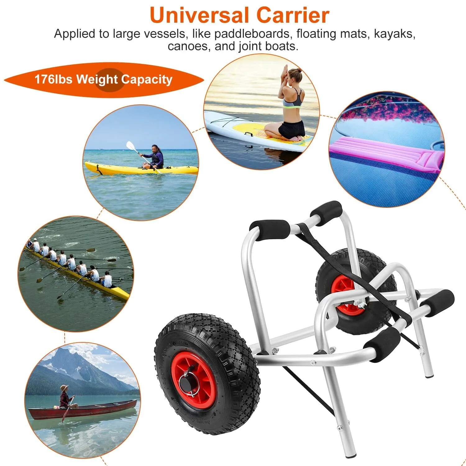 Foldable Kayak Canoe Boat Carrier