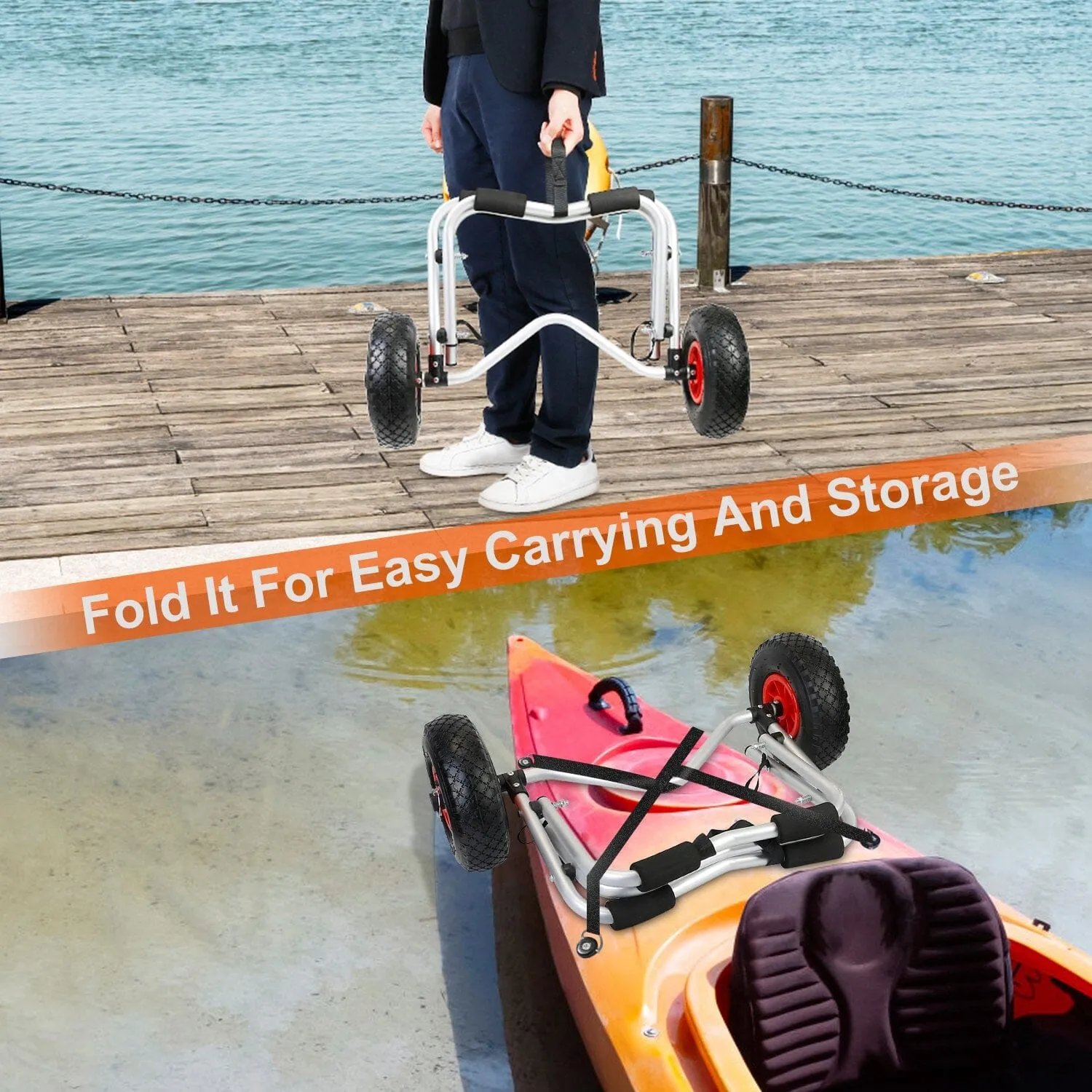 Foldable Kayak Canoe Boat Carrier