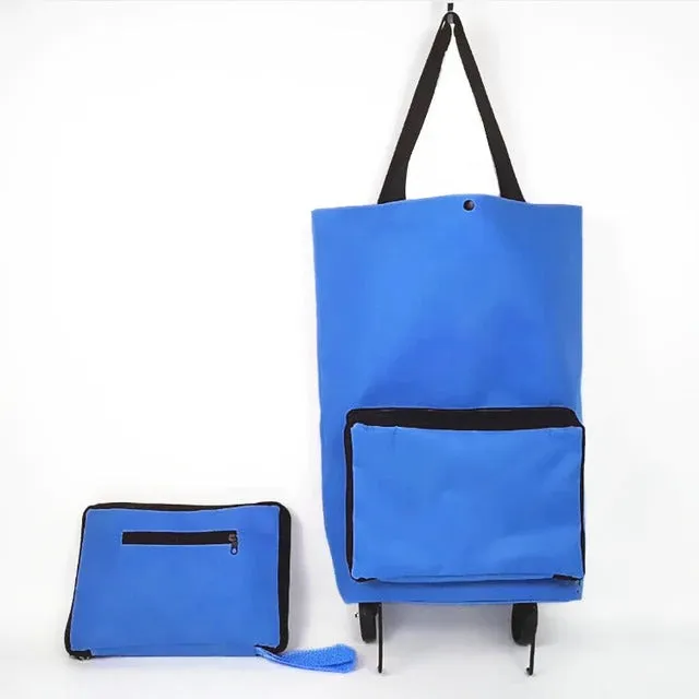 Foldable Shopping Cart Trolley Bag with Wheels