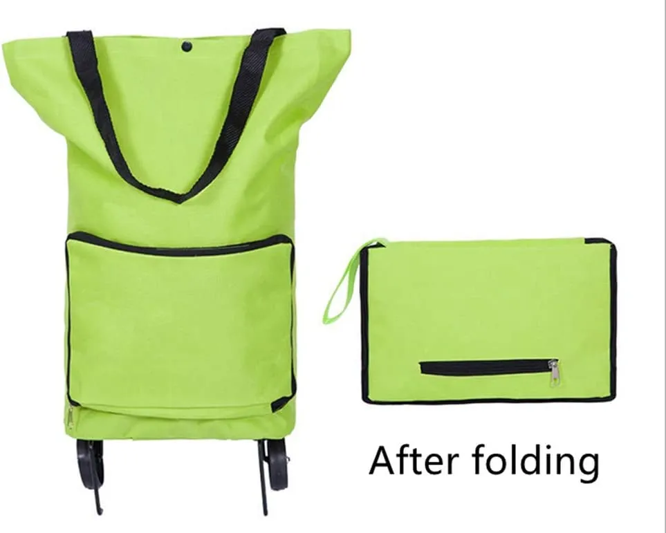 Foldable Shopping Cart Trolley Bag with Wheels