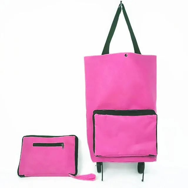 Foldable Shopping Cart Trolley Bag with Wheels
