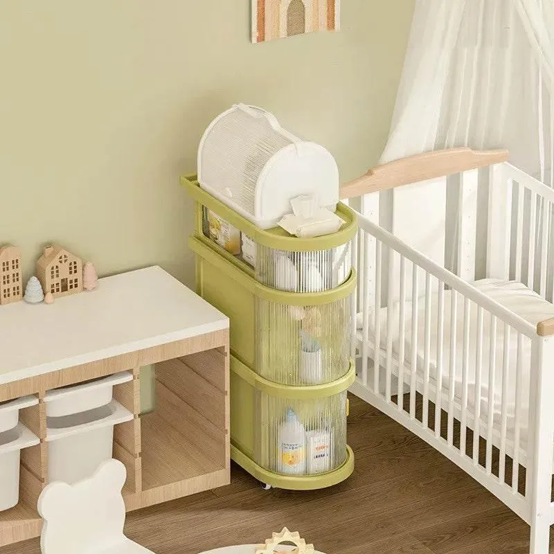 Foldable Trolley Organizer - Multi-Layer Storage Cart