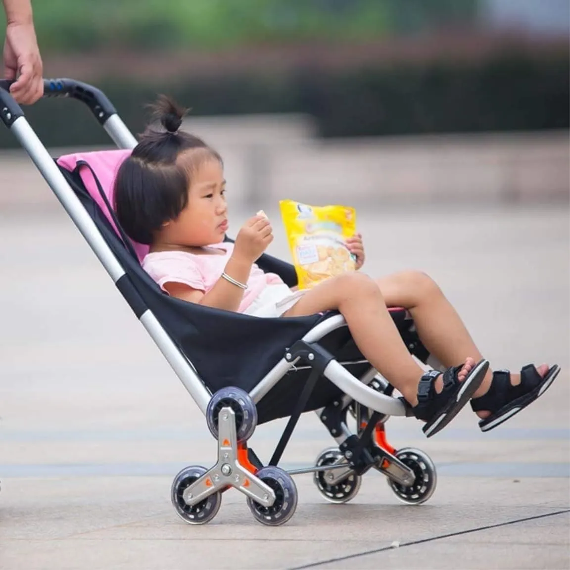 Folding Shopping Cart, Climbing The Stairs Shopping Trolley Folding Old People to Buy Food Carts Aluminum Carts Travel Trolleys Grocery Utility Carts, 90*40cm