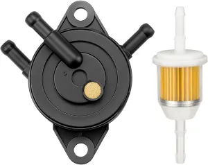 Fuel Pump for Kohler 17HP-25 HP Briggs and Stratton Small Engine, Vacuum Fuel Pump with Fuel Filter for John Deere Cub Cadet Lawn Mower Tractor