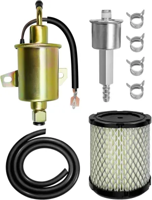 Fuel Pump with Fuel Filter and Air Filter Tune Up Kit fit for Onan Cummins Generator 4000 4KW Microlite MicroQuiet Generators Parts Replace 1403280 149-2457 149-2311