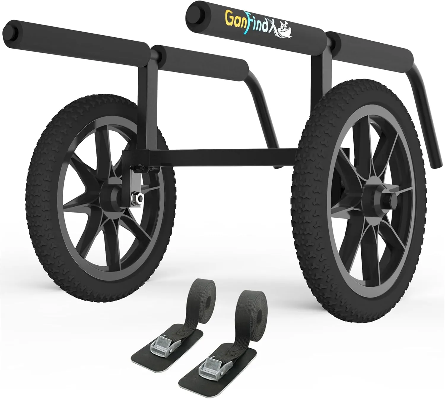GanFindX Heavy Duty Kayak Cart | Multi-Style Kayak Trolley for Kayaks, Canoes & SUP | Durable Wheels for Easy Transport