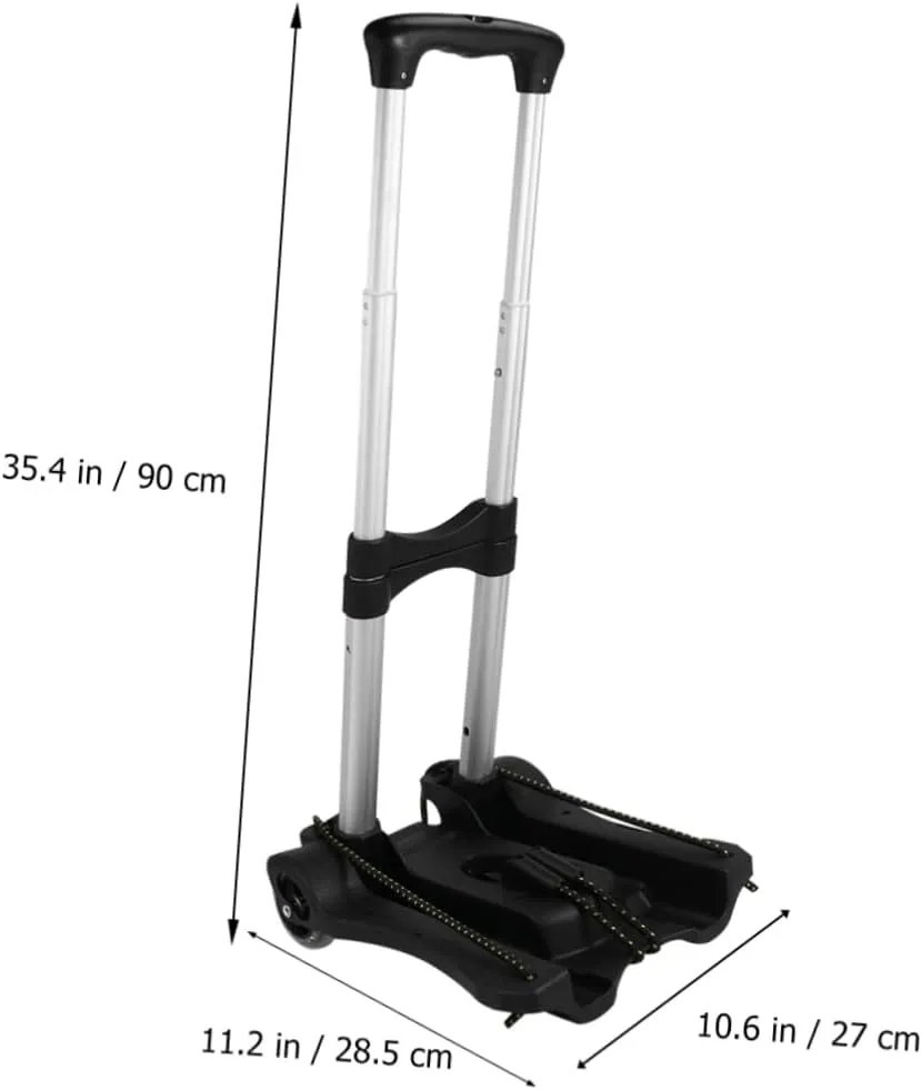 Gatuida Folding Shopping Cart Trolley Aluminum Alloy Trolley Storage Box Wheels