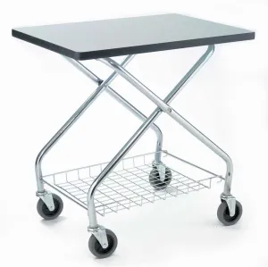 Global Industrial Fold and Store Service Cart, 350 Lb. Capacity, 28" L x 19" W x 29" H