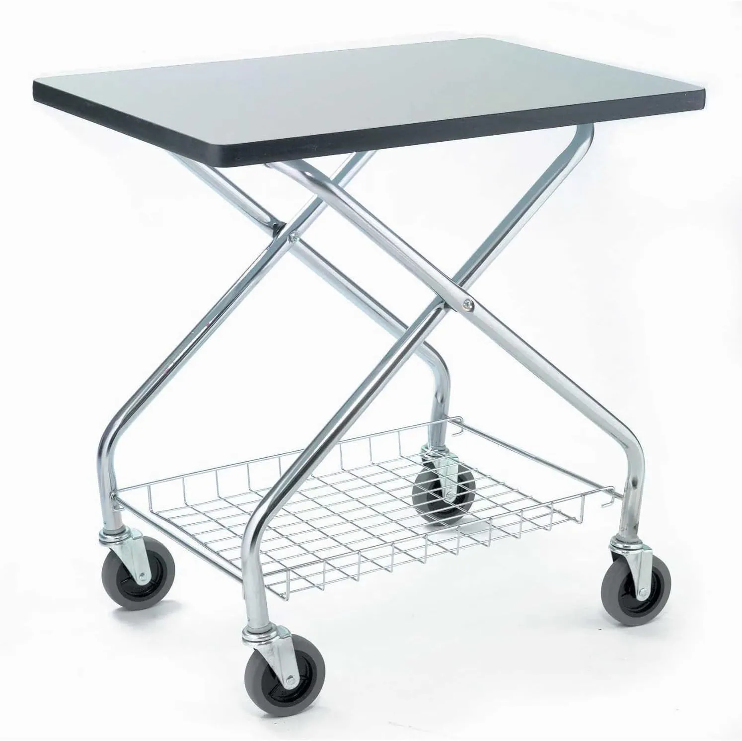 Global Industrial Fold and Store Service Cart, 350 Lb. Capacity, 28" L x 19" W x 29" H