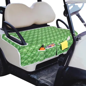 Golf Cart Seat Covers, Universal Golf Cart Seat Towel Blanket with 4 Front Pockets & Nonskid Bottom Fits for EZGO, Yamaha, Club Car and More 2 Person Seats Golf Carts