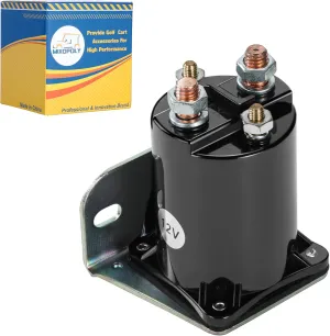Golf Cart Solenoid Assembly 12V 4 Terminal 200A for Yamaha G2, G8, G9, G11, G14, G16, G20 4-Cycle Gas Golf Cart 1985-2002, Replaces OEM JF2-H1950-00-00, JR3-H1950-00, J38-81950-01