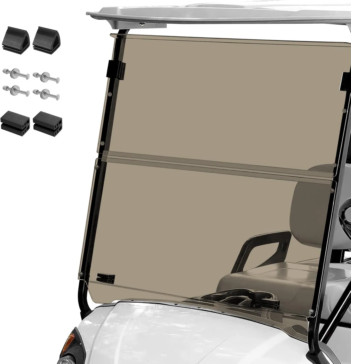 Golf Cart Windshield for Yamaha G29,Customize 5MM Thicken Windshield Replacement Fits Yamaha G29 Drive (2007-2016) Gas and Electric Models - Impact Resistant | UV-Protect Foldable Windshield