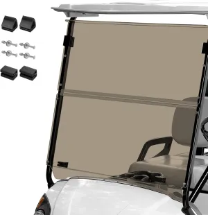 Golf Cart Windshield for Yamaha G29,Customize 5MM Thicken Windshield Replacement Fits Yamaha G29 Drive (2007-2016) Gas and Electric Models - Impact Resistant | UV-Protect Foldable Windshield