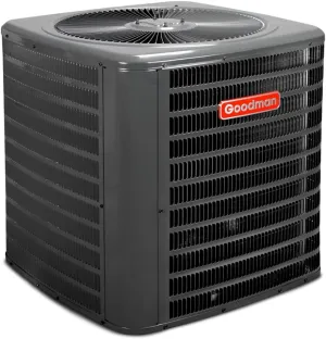 Goodman 14.3 SEER2 2 Ton Heat Pump | Heating and Cooling 24,000 BTU | Rotary Single Stage Condenser with NEW CLEAN AIR REFRIGERANT COMPLIANT R32