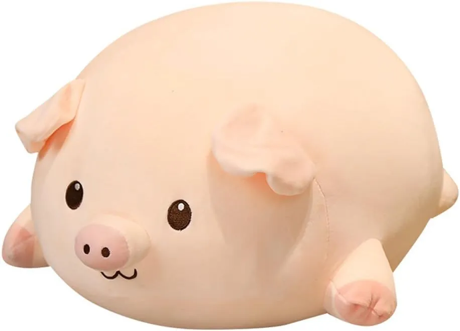 GracesDawn Stuffed Animal Pig, Pig Plush Toy Pillow, Super Soft Doll, Chubby Pig Plush Toy boy and Girl Sleeping mat gift18 inches Long