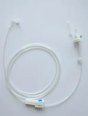 Gravity Set, 150cm Street Tube, PVC, Hydrophobic Air Filter, 15µm DCF, Spike M Fix Luer - Box of 100
