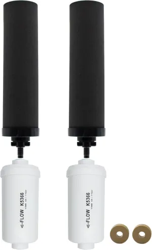 Gravity Water Filter Replacement for Berkey® BB9-2® Black Filters & PF-2® Fluoride Filters, Compatible with Berkey® Gravity Water Filter System, Combo Pack