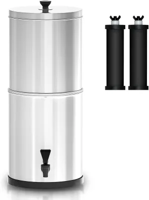 Gravity Water Filter System Water Filtration Bucket for me Outdoor Camping Hiking Emergency Preparedness