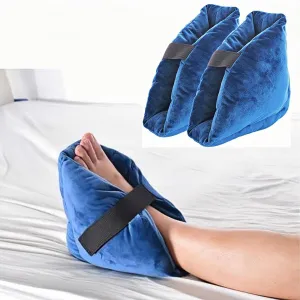 GREUS Heel Pillows Heel Protectors for Bed Sores Ulcer Heel Pressure Relieve Cushion Anti Bed Sore Pad Foot Elevation Pillow Elevator Ankle Support for Elderly Wheelchair Bedridden Patients