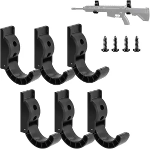 Gun Rack Wall Mount, Folding Gun Racks, Gun Storage for Wall, Rifle and Shotgun Hooks Indoor Gun Racks