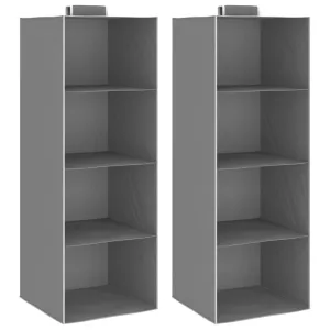 Hanging Closet Organizers Shelf for Coats Blankets Clothing Fabric