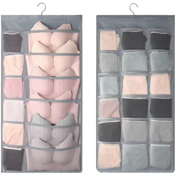 Hanging Wardrobe Organizer for Innerwear & Socks (Multi Colors)