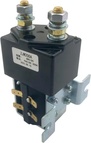 Hconcet New Heavy Duty High Amp Solenoid 200A 48V Compatible with Curtis Golf Cart SW180B Albright