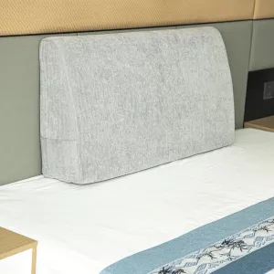 Headboard Wedge Pillow，King Headboard Pillow，Reading Pillow for Bed，backrest Pillows for Sitting in Bed,Perfect for Sitting, Reading or Working, with Removable Cover, Light Gray