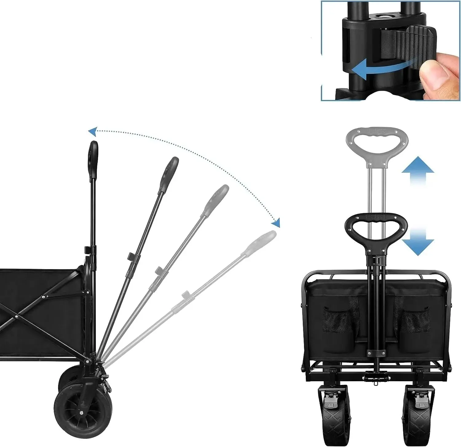 Heavy-Duty Collapsible cart  with Wheels