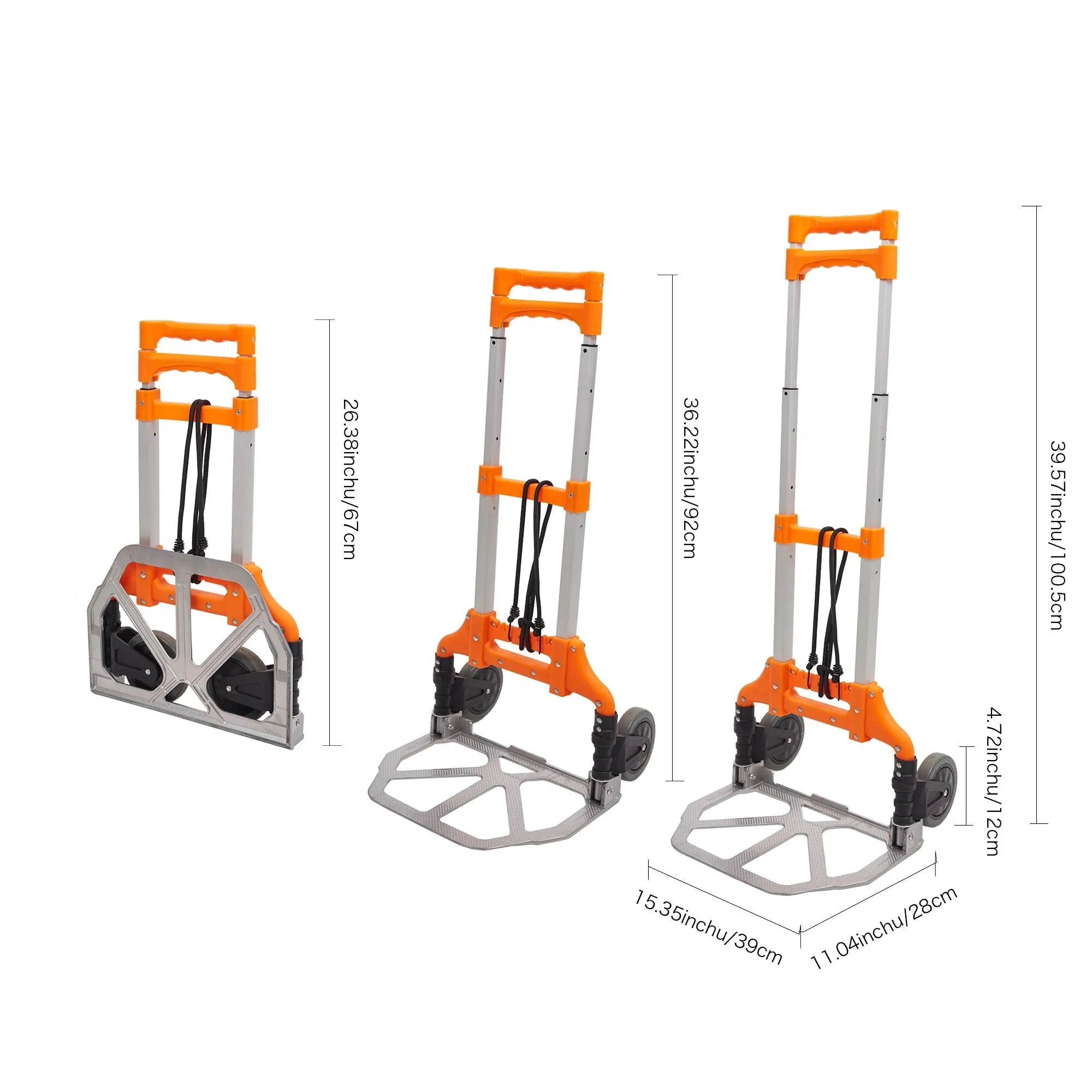 Heavy Duty Foldable Aliminum Hand Truck Dolly Cart