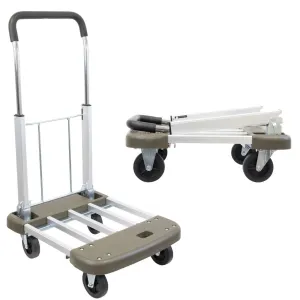 Heavy Duty Folding Platform Cart with Expandable Base