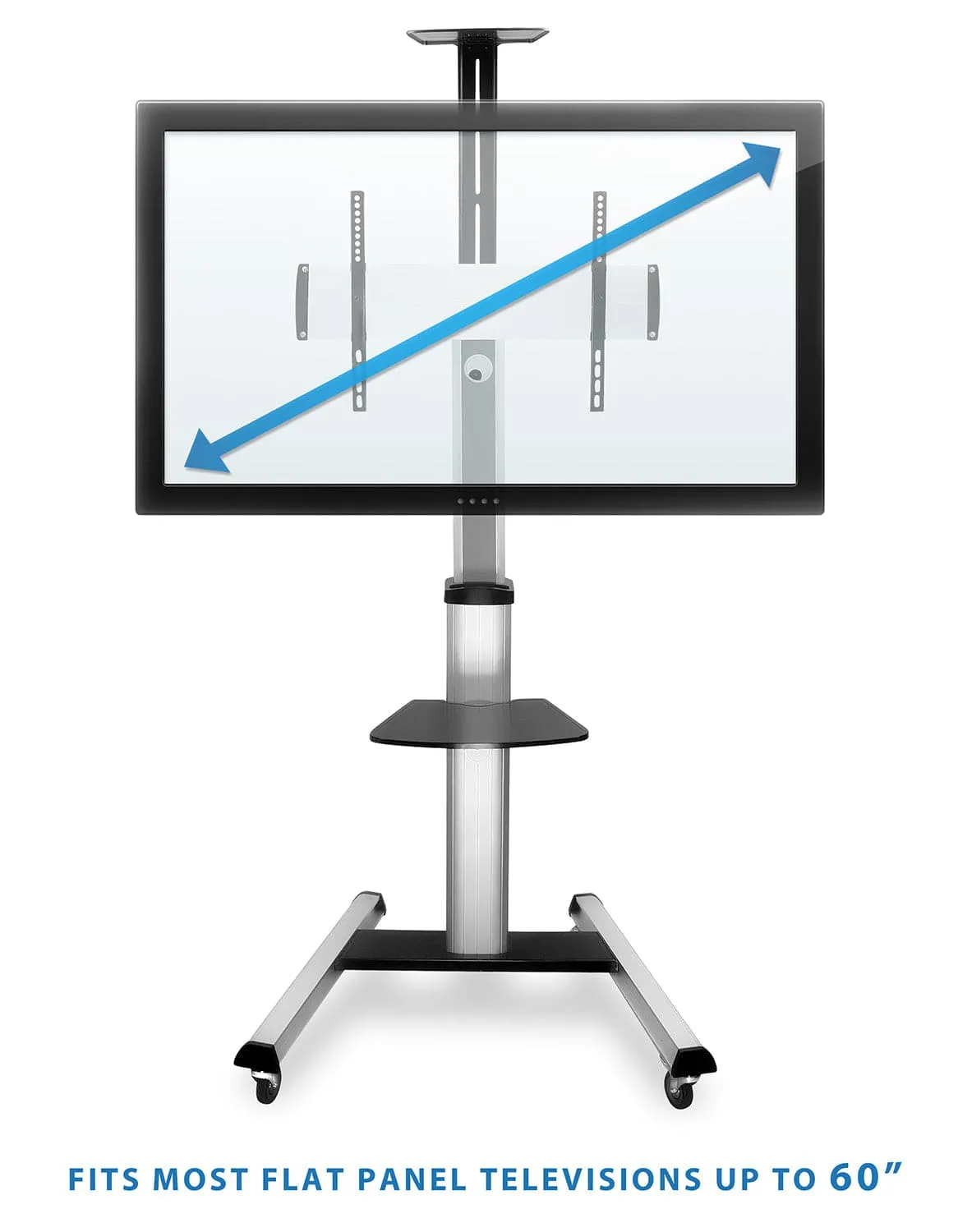 Heavy Duty Mobile TV Cart
