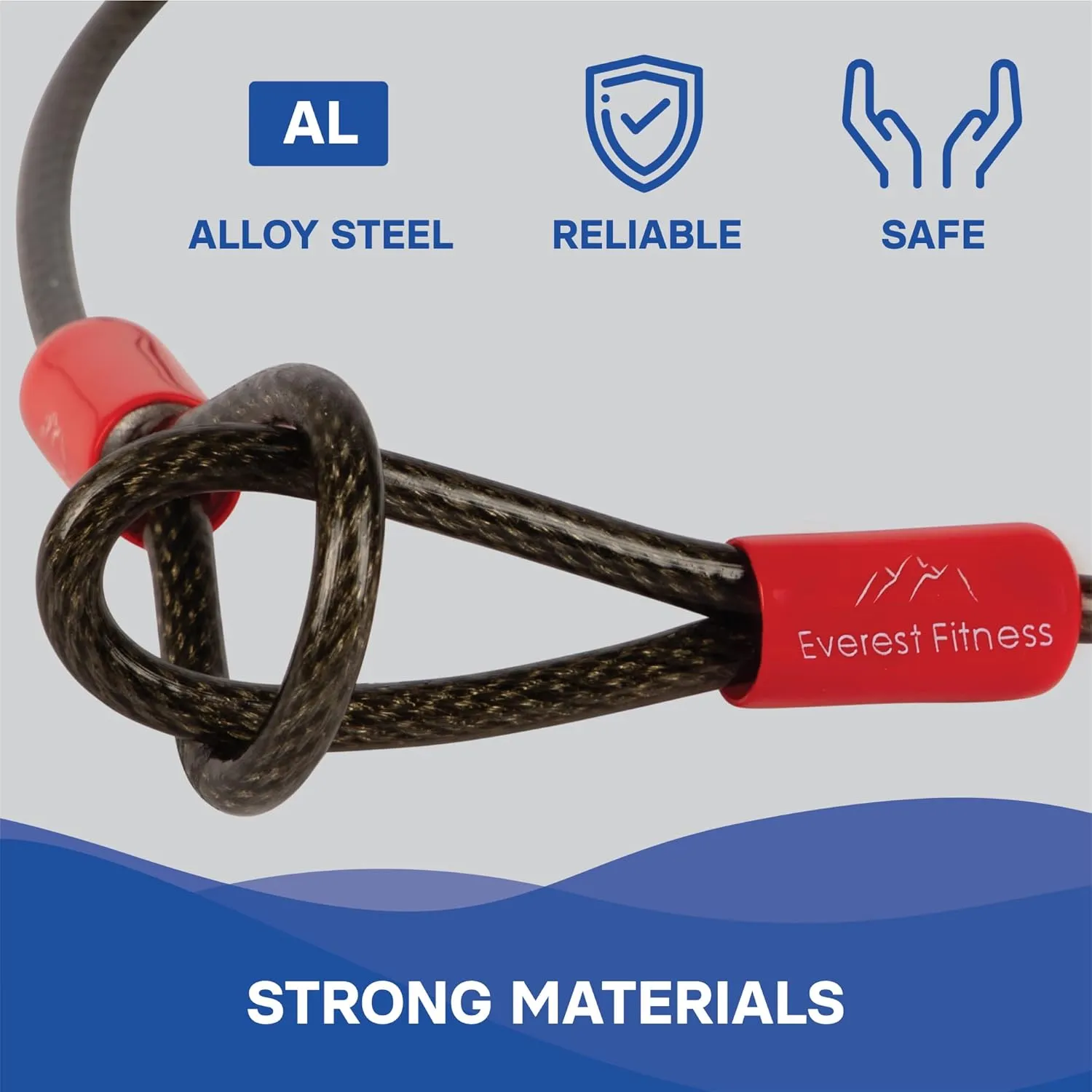 Heavy Duty Security Cable for Bike & Bicycle - 65 ft Universal Steel Looped Cable for Outdoor Generator - Anti Theft Bike Cable Lock for Protection