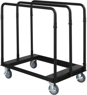 Heavy Duty Steel Panel Cart with Brake Wheel and Swivel Casters - Lumber Cart, Platform Truck - 1500 lbs Capacity
