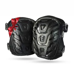 HEAVY DUTY WORK KNEE PADS -Professional Quality -Protective Outer Shell -Gel Cushions -Foam Padding -Strong Adjustable Straps -Easy Fasten Clips -Be Comfortable and Prevent Injury